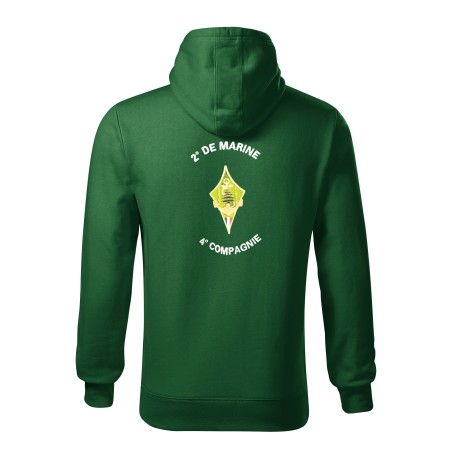 Sweat à capuche 2e RIMA 4eme Compagnie - 320g/m² | Walsam