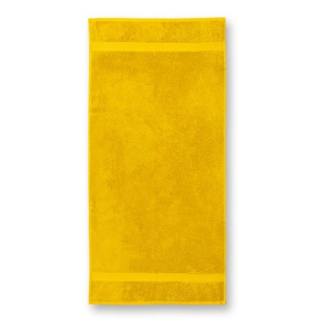 Serviette Brodée Personnalisée - Coton Qualité Pro jaune
