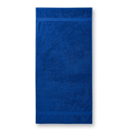 Serviette Brodée Personnalisée - Coton Qualité Pro bleu