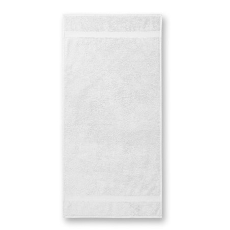 Serviette Brodée Personnalisée - Coton Qualité Pro blanche