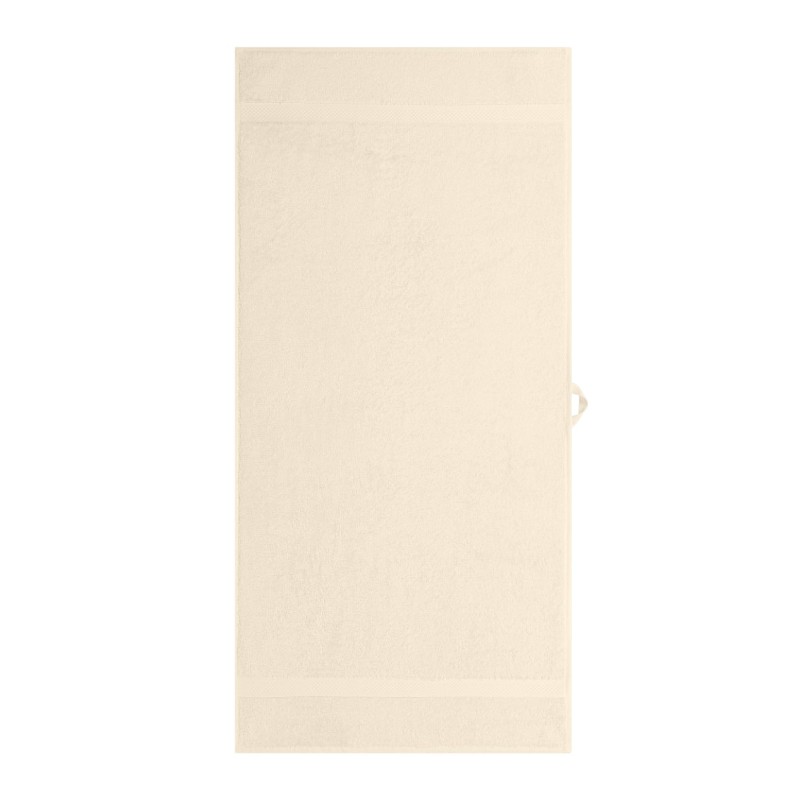 Serviette Brodée Personnalisée - Coton Qualité Pro Beige amande