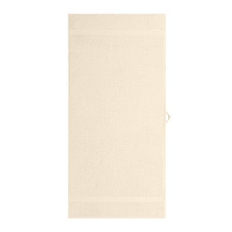 Serviette Brodée Personnalisée - Coton Qualité Pro Beige amande
