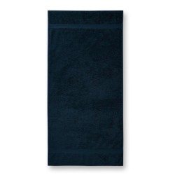 Serviette Brodée Personnalisée - Coton Qualité Pro marine
